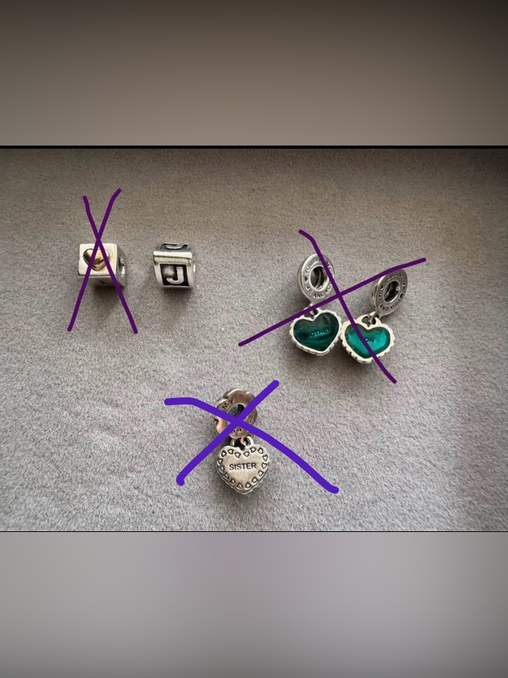 Pandora J Charm Authentic